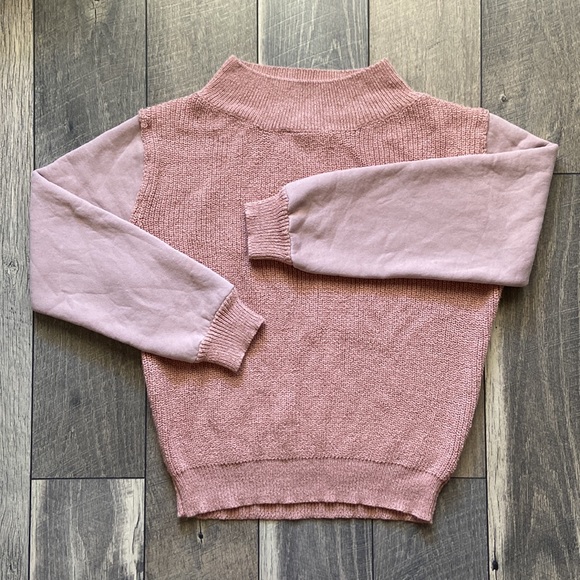 Bohme Contrast Sleeve Sweater - Pink - Picture 4 of 12